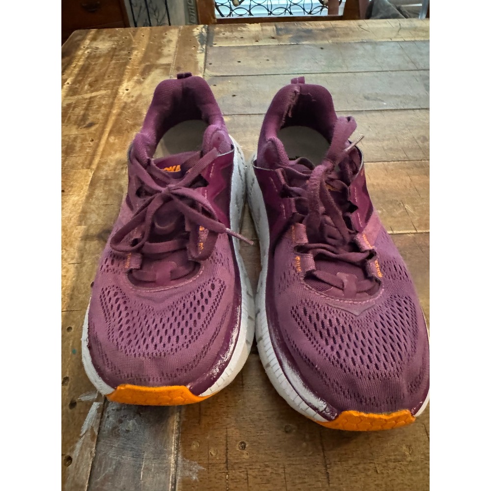 Hoka One One Gaviota 2 Wide Grape Juice Orange Running Shoes 1099718 Womens 7.5D